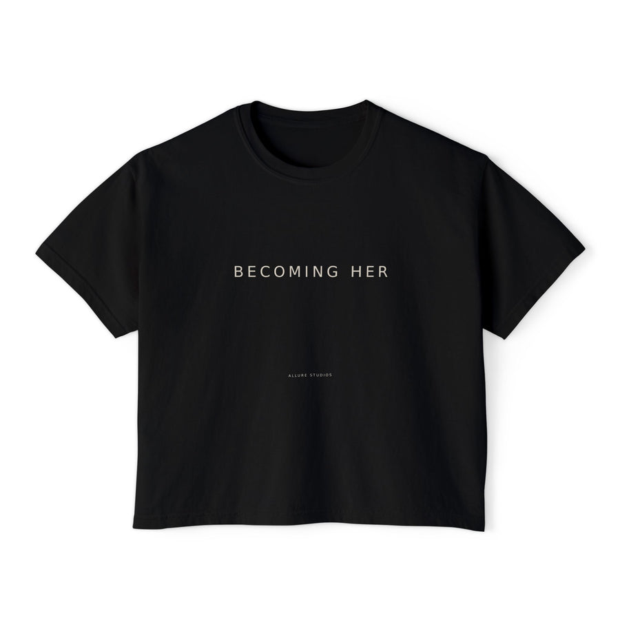 Becoming Her Oversized Boxy Tee