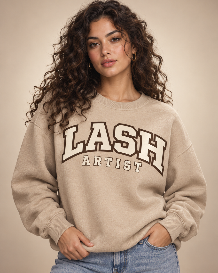 Lash Artist Crewneck - Sand