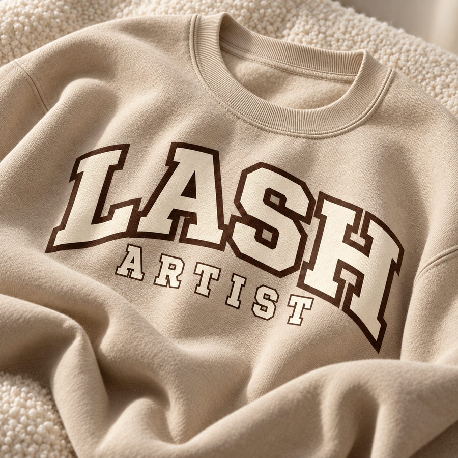 Lash Artist Crewneck - Sand