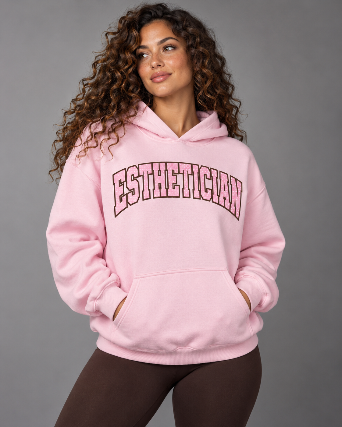 Esthetician Hoodie - Light Pink