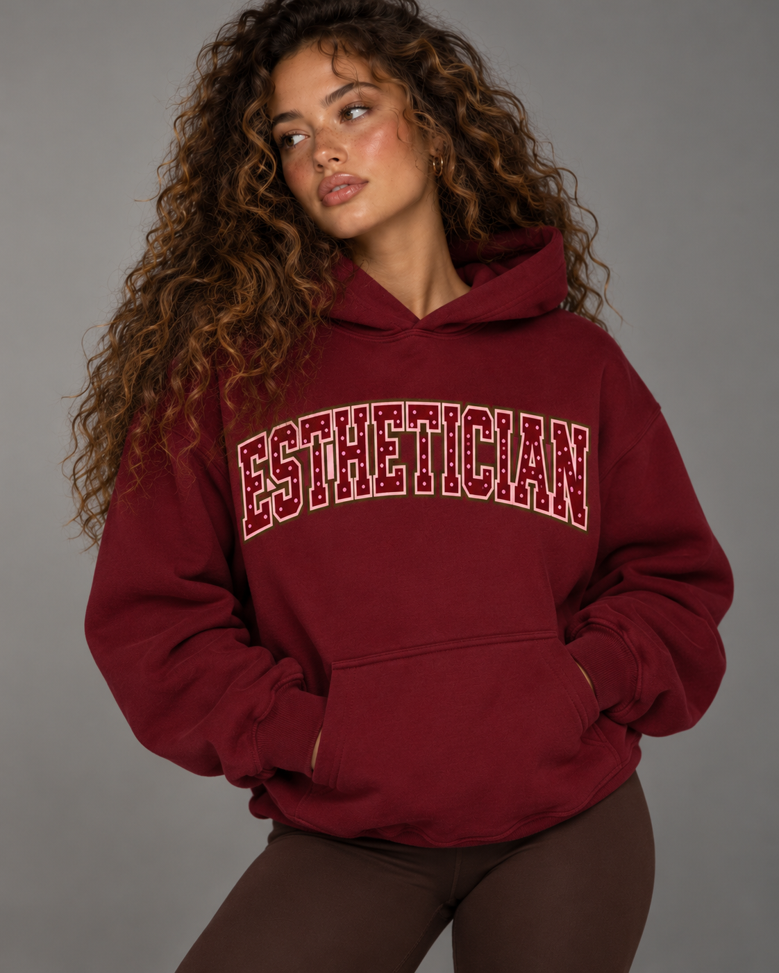 Esthetician Hoodie - Maroon