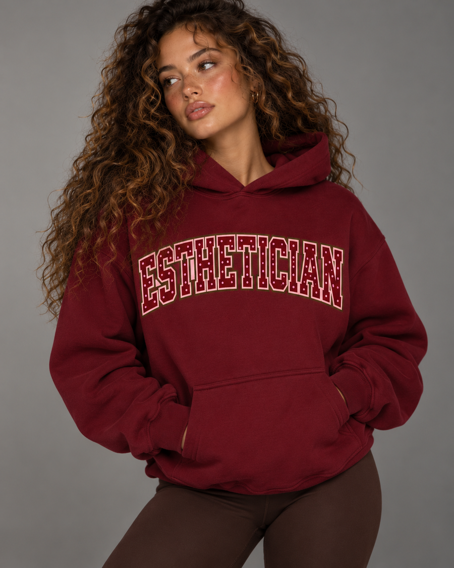 Esthetician Hoodie - Maroon