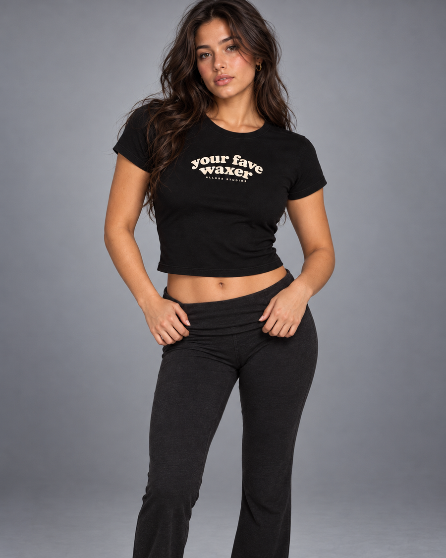 Your Fave Waxer Ribbed Baby Tee