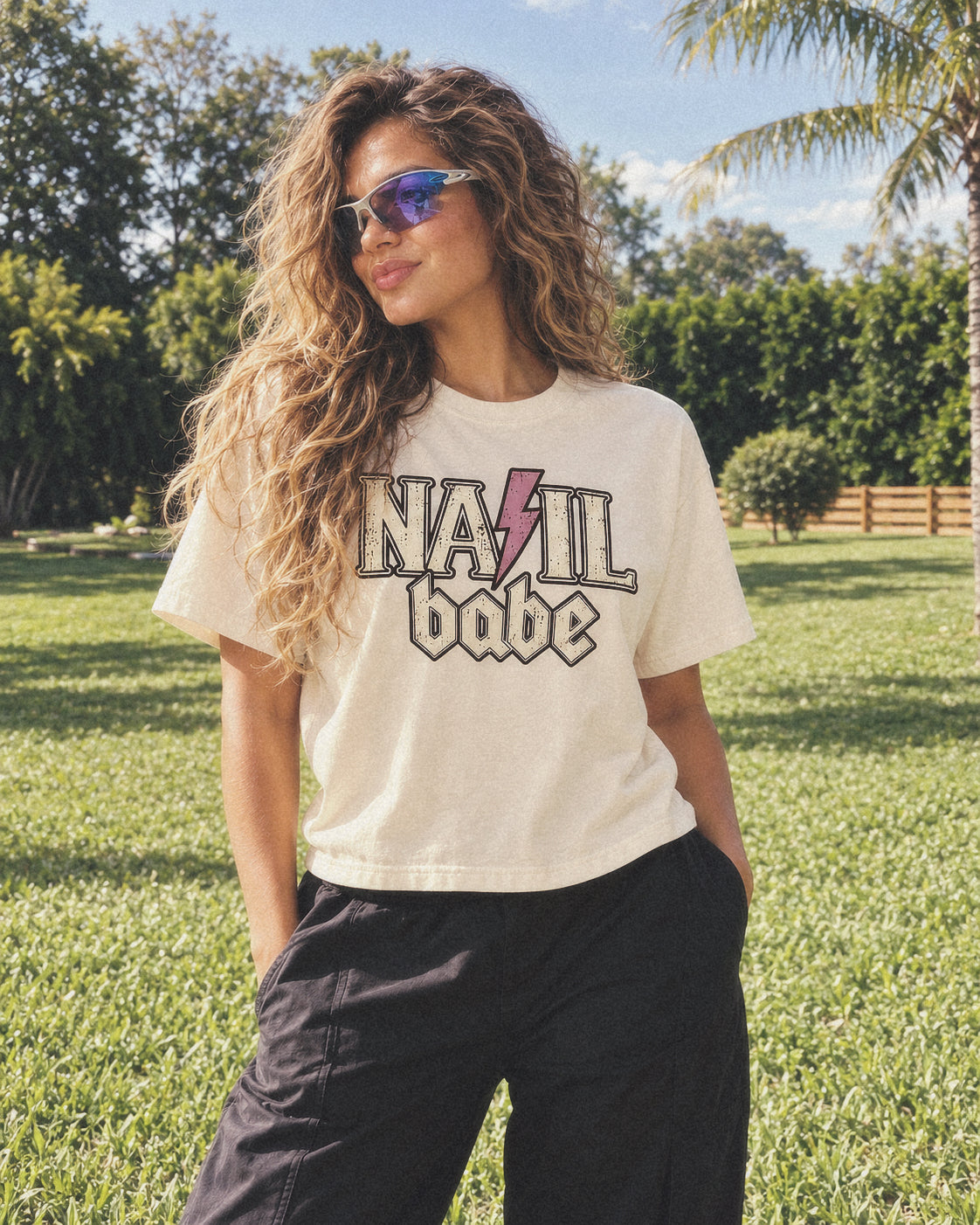 Nail Babe Retro Tee