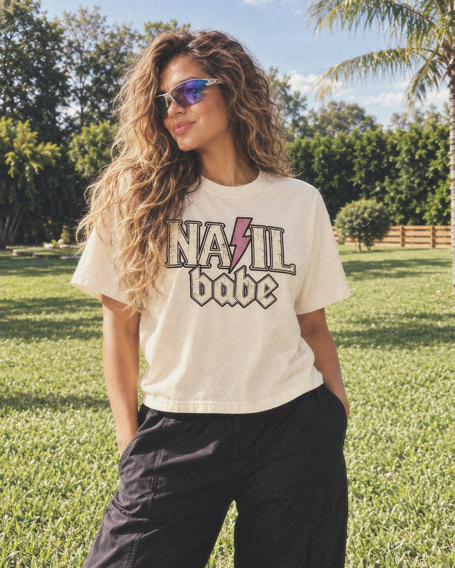 Nail Babe Retro Tee
