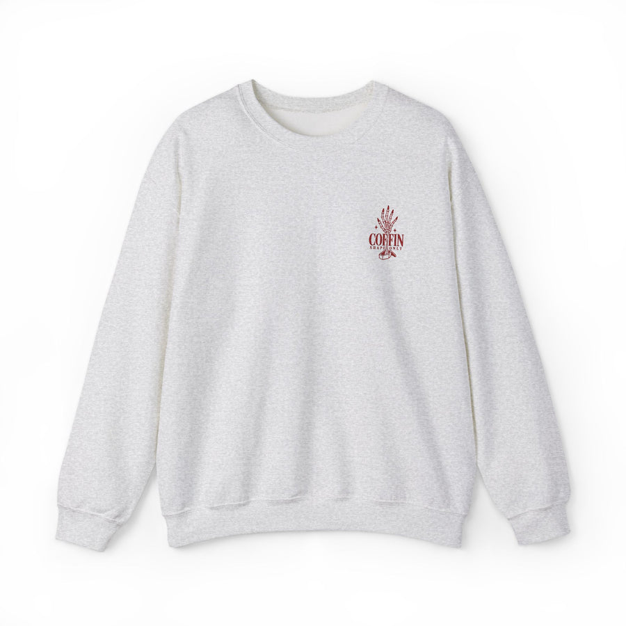 Coffin Shape Only Embroidered Crewneck