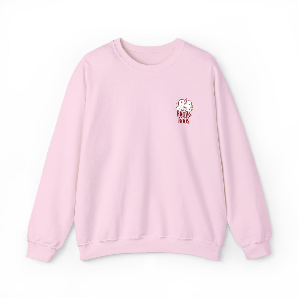 Brows Before Boos Embroidered Crewneck