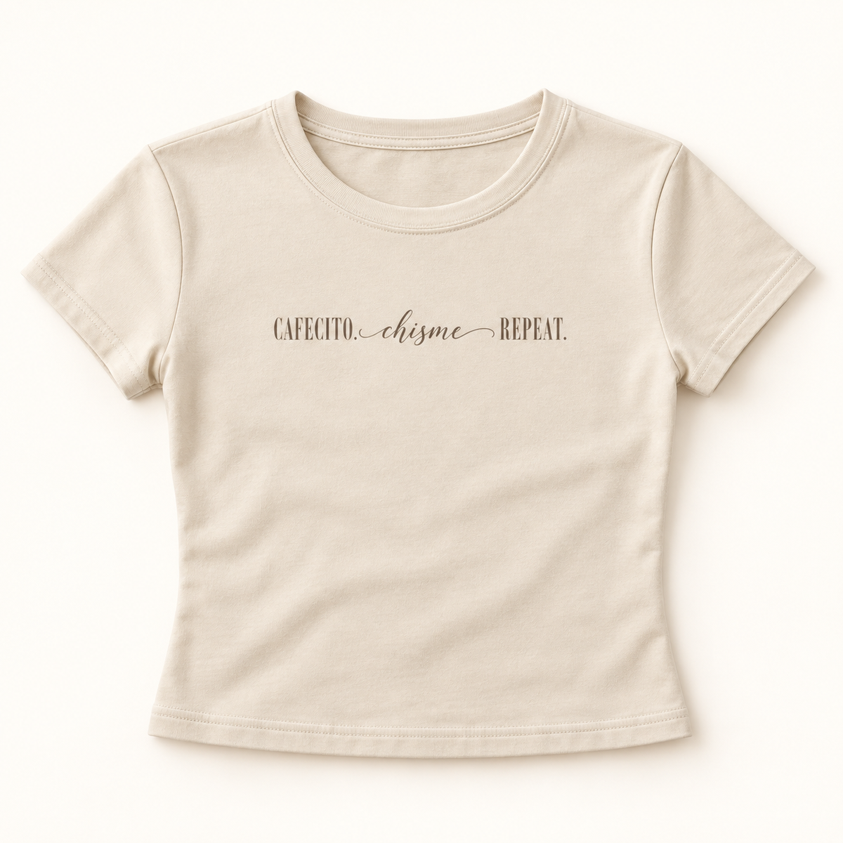 Cafecito, Chisme, Repeat Baby Tee