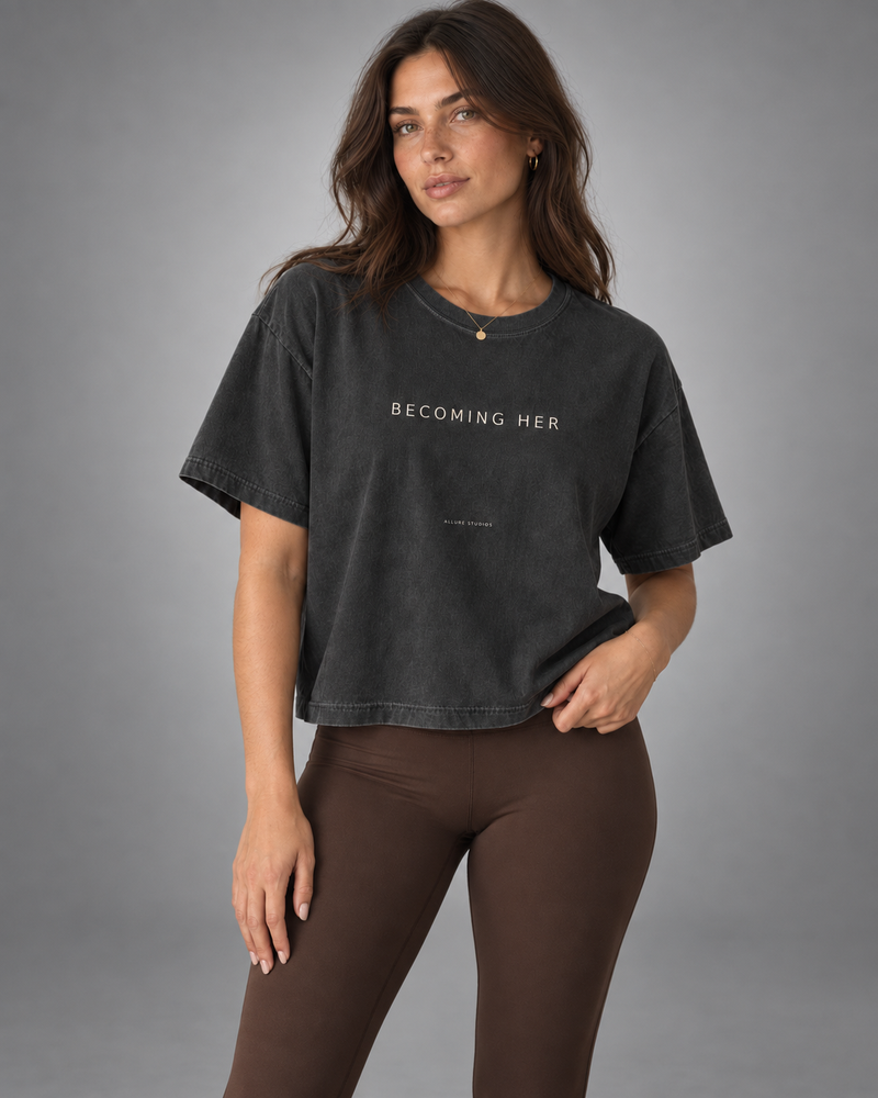 Becoming Her Oversized Boxy Tee
