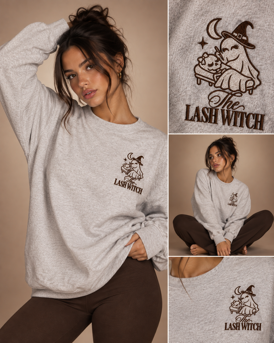 The Lash Witch Embroidered Crewneck