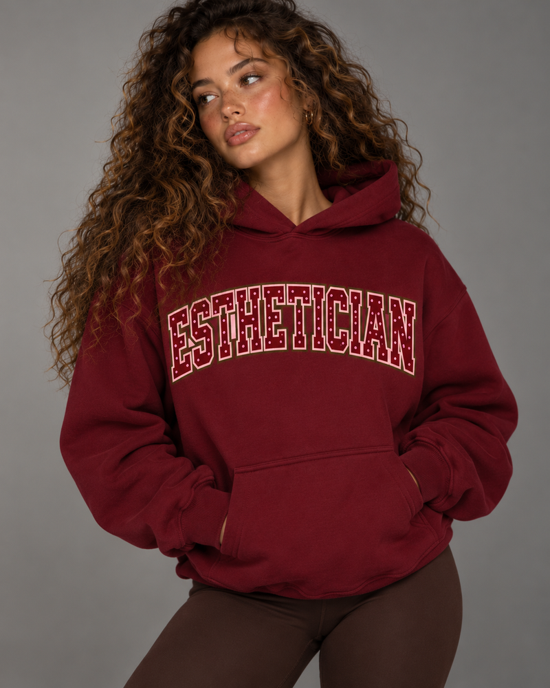 Esthetician Hoodie - Maroon